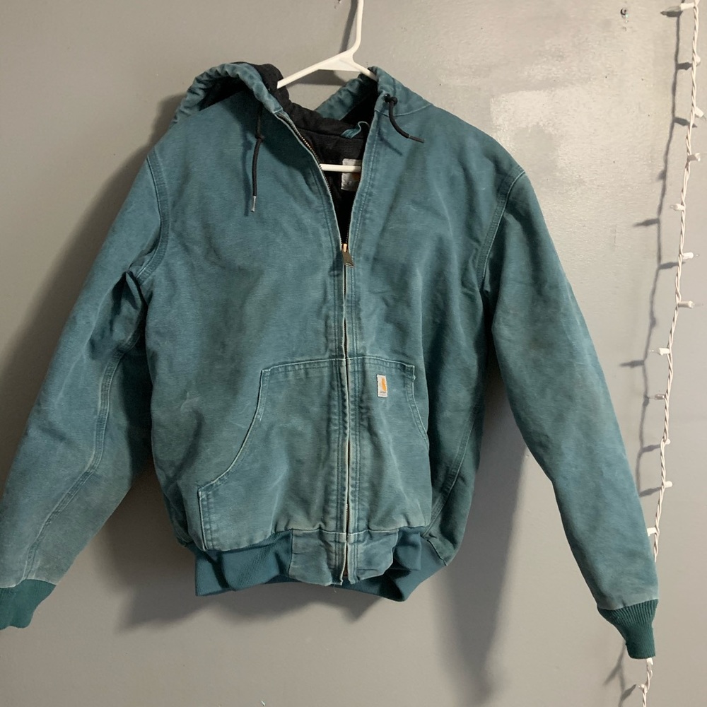 Women’s Carhart teal jacket